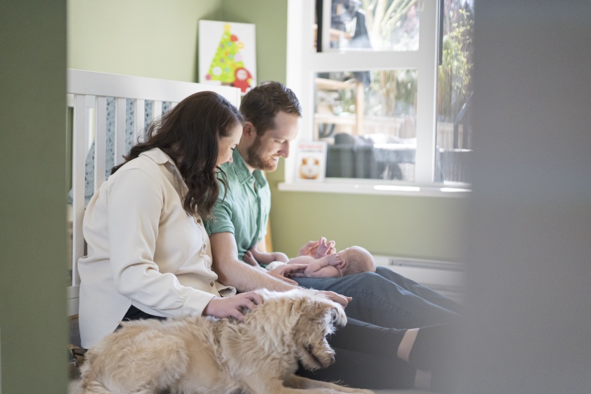 Coquitlam newborn family photo